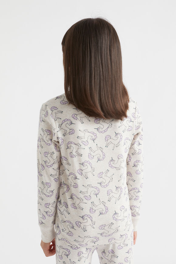 Unicorn Yardage Pyjama  Oat Marle  hi-res