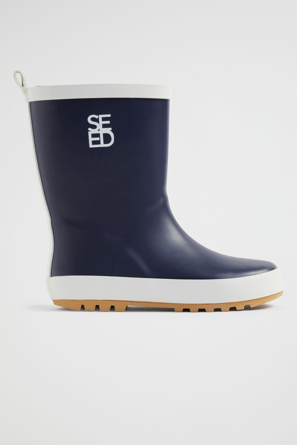 Seed Logo Rubber Gumboot  Navy
