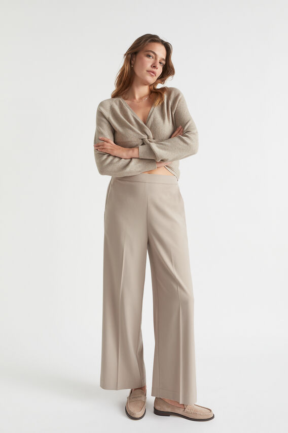 Wide Leg Elasticated Pant  Light Storm  hi-res