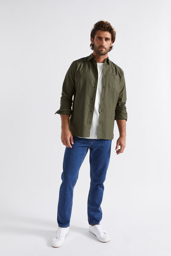 Oxford Shirt  Dark Khaki  hi-res