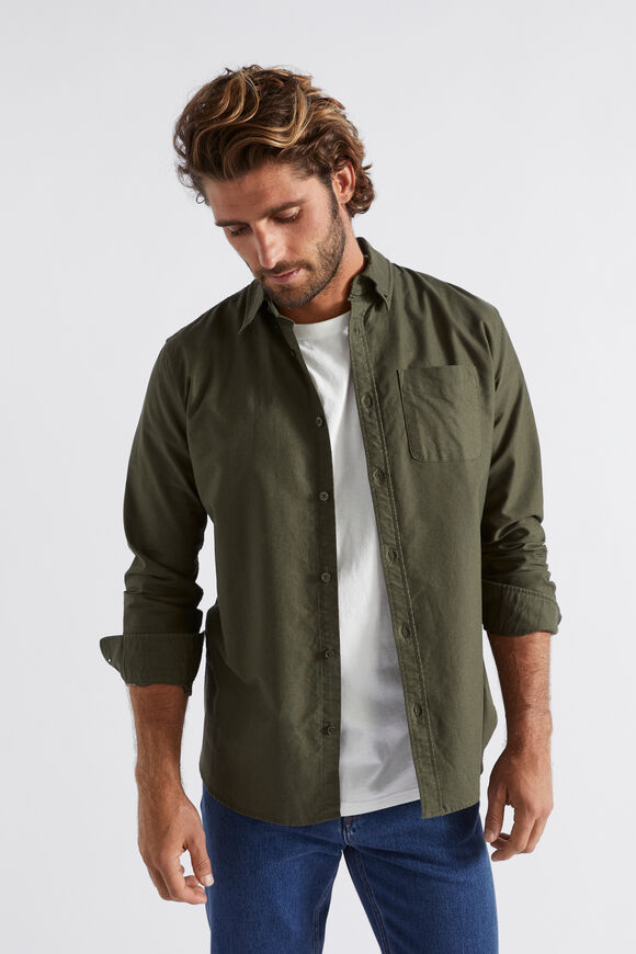 Oxford Shirt  Dark Khaki  hi-res