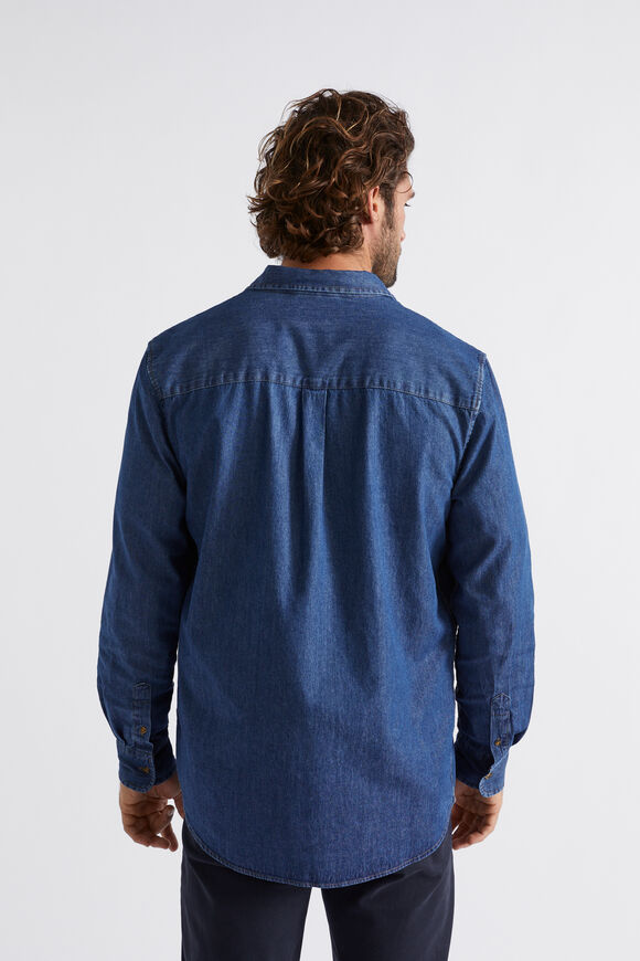 Relaxed Denim Shirt  Mid Wash  hi-res