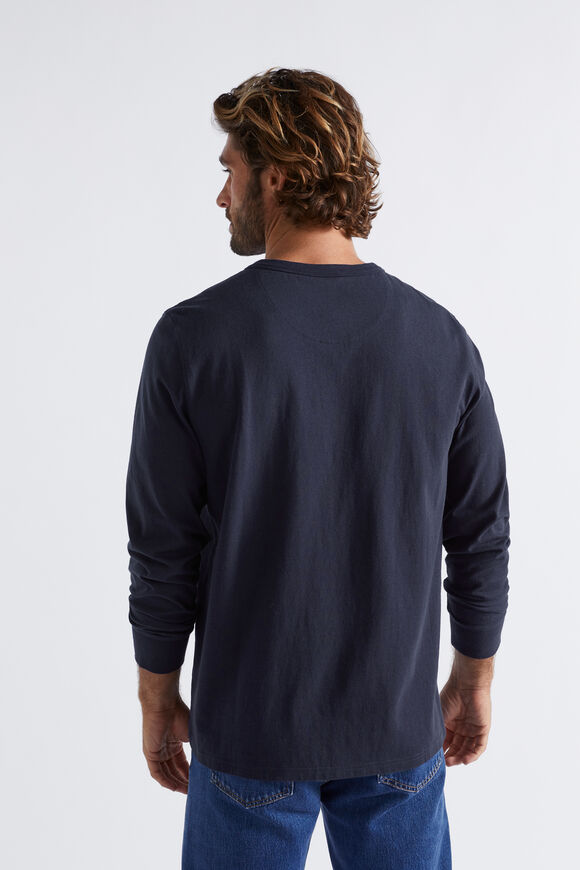 Henley Tee  Midnight Blue  hi-res