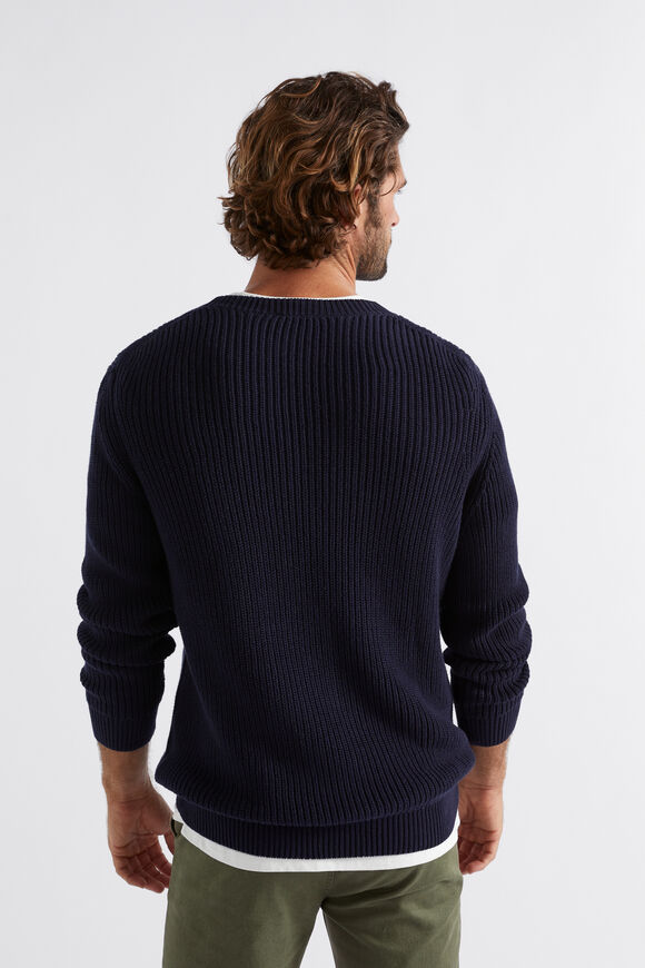 Raglan Knit Sweater  Midnight Blue  hi-res