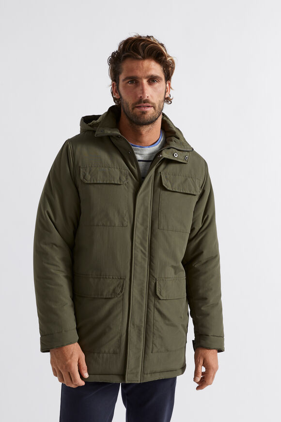 Hooded Parka  Dark Khaki  hi-res