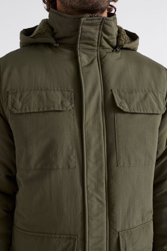 Hooded Parka  Dark Khaki  hi-res