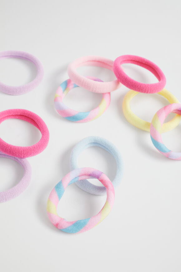 Bunny Rainbow Super Hair Elastics  Multi  hi-res