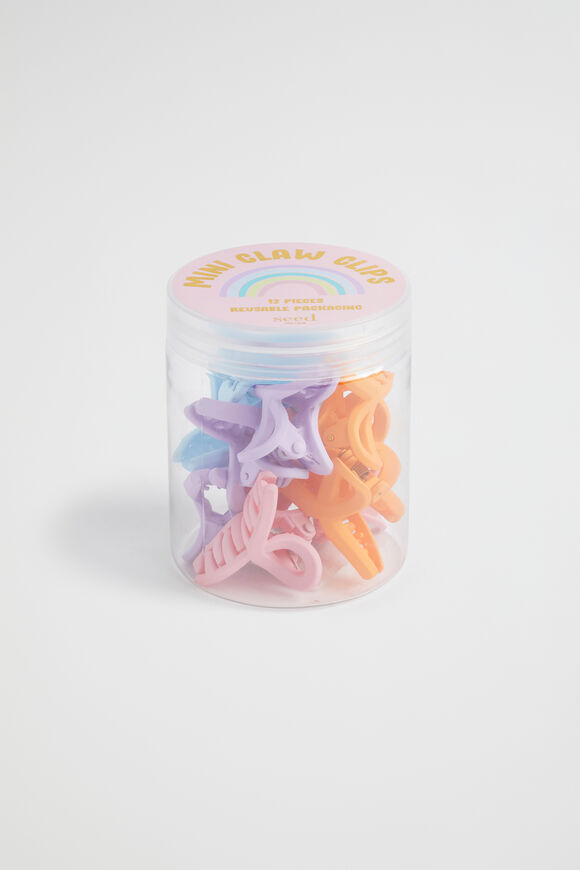 Coated Claw Clip Tub  Multi  hi-res