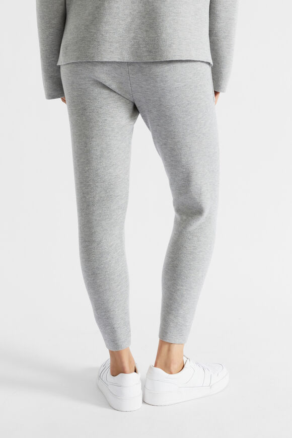 Double Knit Trackpant  Silver Marle  hi-res