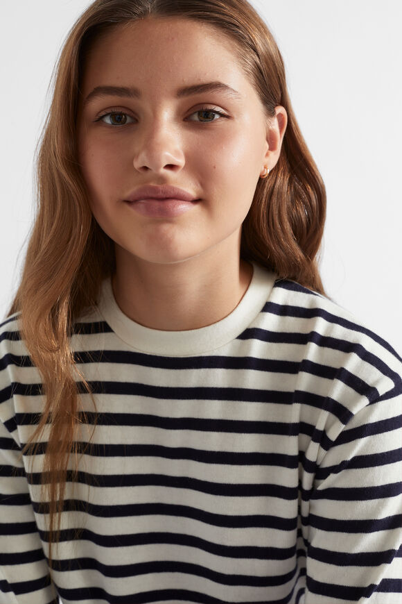 Rugby Stripe Tee  Midnight Stripe  hi-res