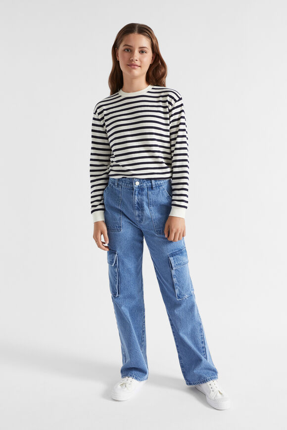Rugby Stripe Tee  Midnight Stripe  hi-res