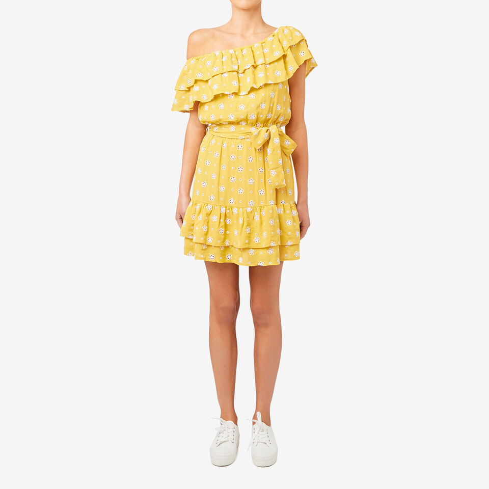 One Shoulder Frill Dress  