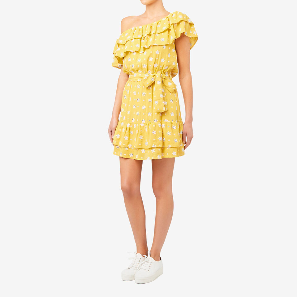 One Shoulder Frill Dress  