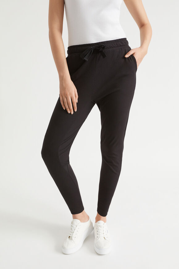 Core Cotton Jersey Trackpant  Black  hi-res