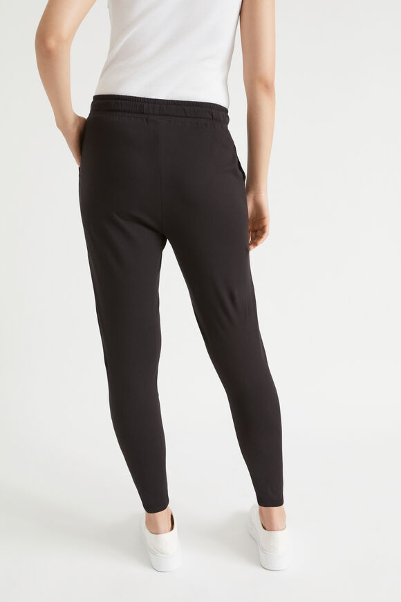 Core Cotton Jersey Trackpant  Black  hi-res