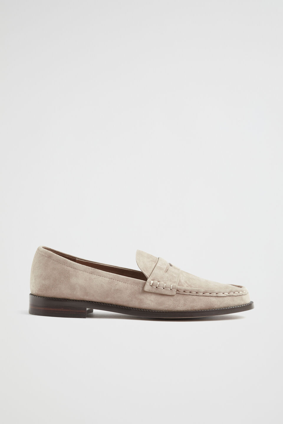 Kendall Leather Penny Loafer  Storm Suede