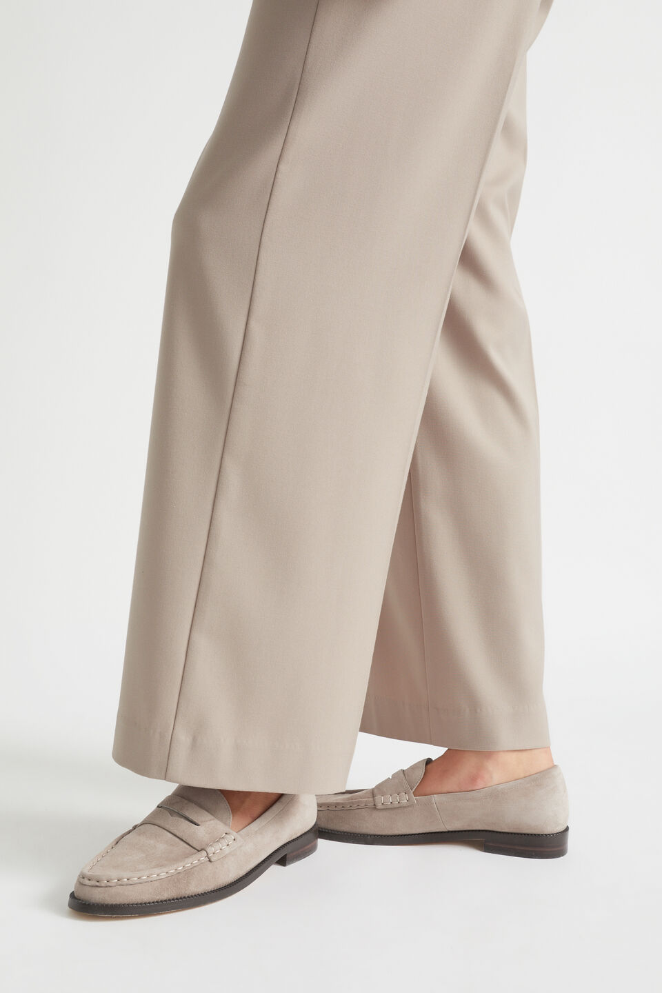 Kendall Leather Penny Loafer  Storm Suede