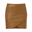 Collection Leather Wrap Skirt    hi-res
