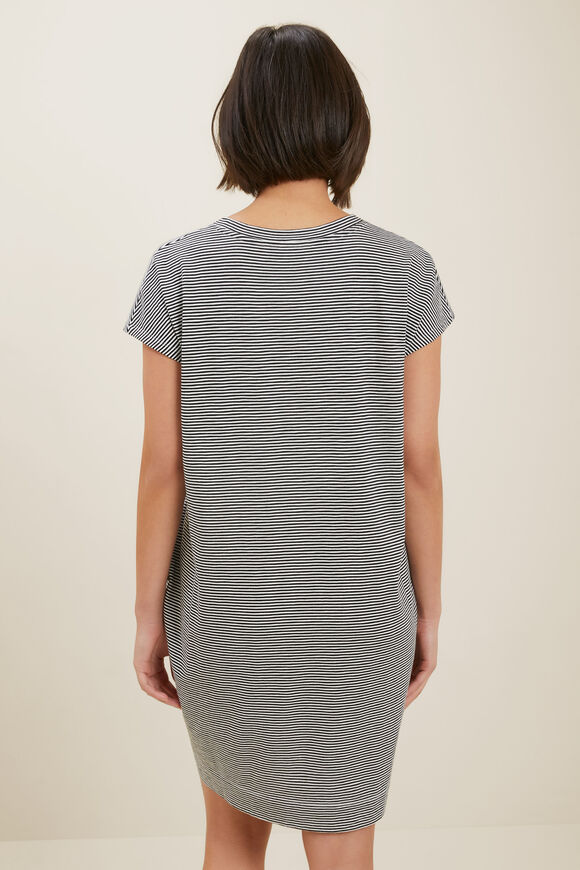 Tee Dress  Mono Stripe  hi-res