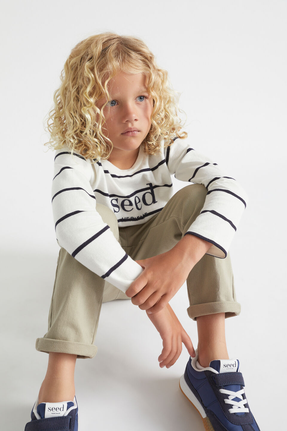 Core Logo Rugby Tee  Canvas Stripe