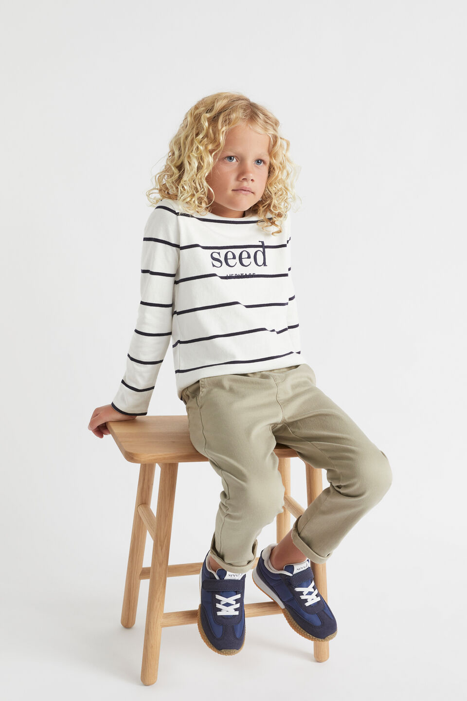 Core Logo Rugby Tee  Canvas Stripe