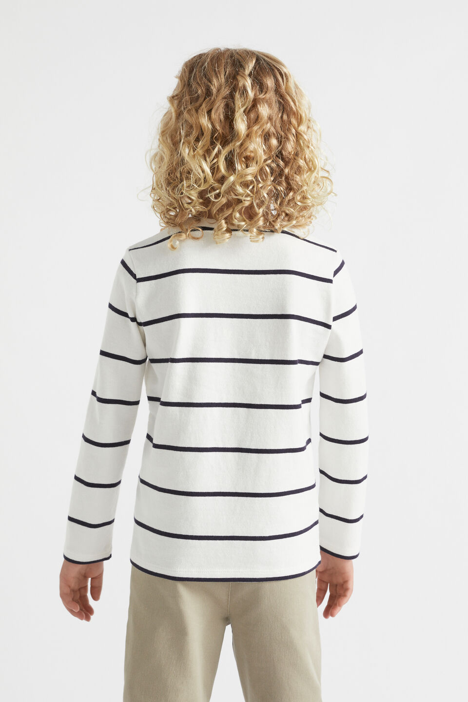 Core Logo Rugby Tee  Canvas Stripe