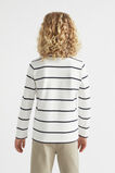 Core Logo Rugby Tee  Canvas Stripe  hi-res