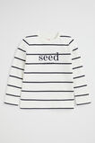 Core Logo Rugby Tee  Canvas Stripe  hi-res