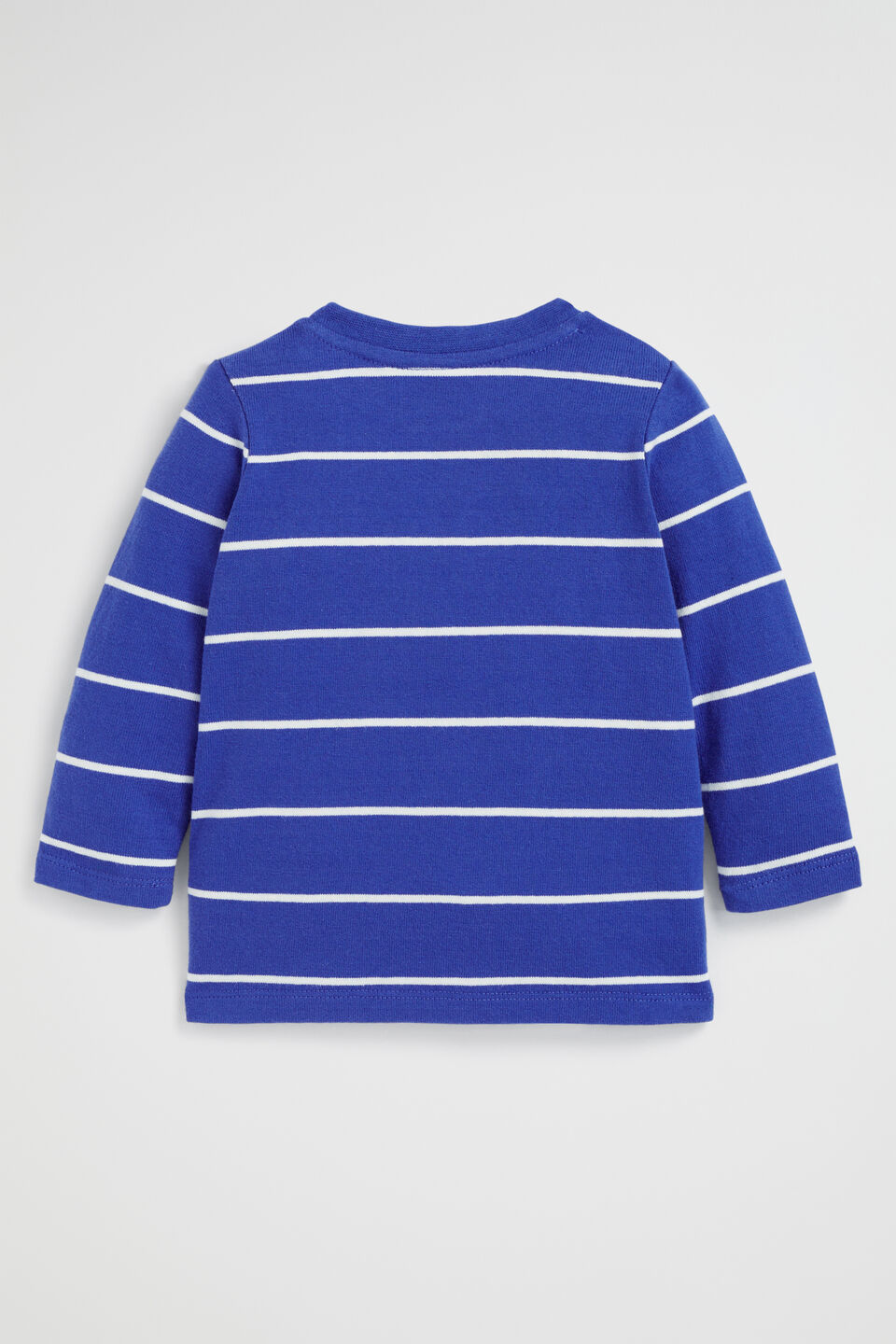 Core Logo Rugby Tee  True Cobalt Stripe