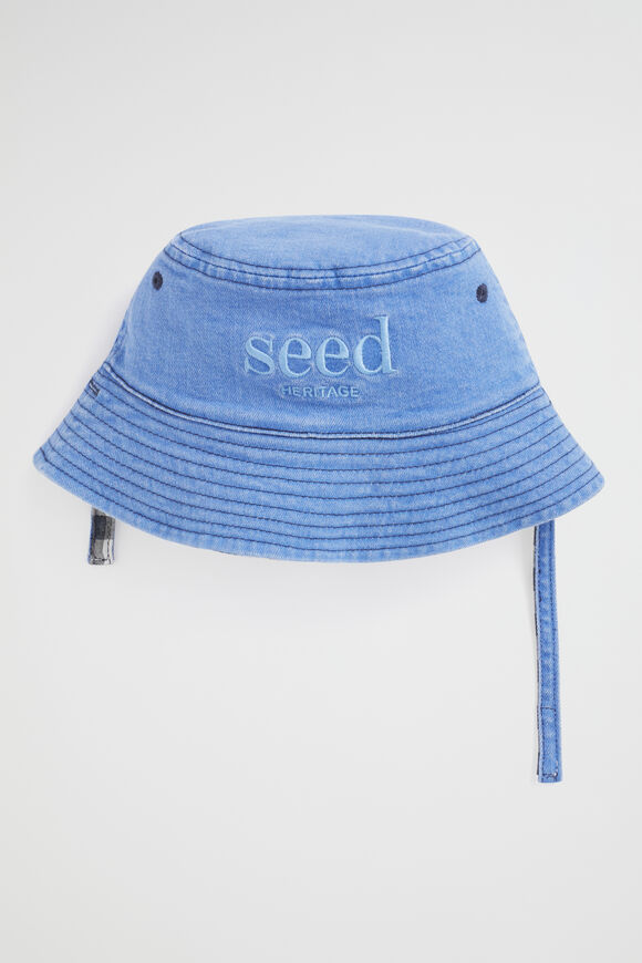 Heritage Check Bucket Hat  Chambray  hi-res