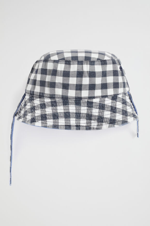 Heritage Check Bucket Hat  Chambray  hi-res
