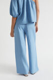 Core Linen Waisted Pant  Soft Cobalt  hi-res
