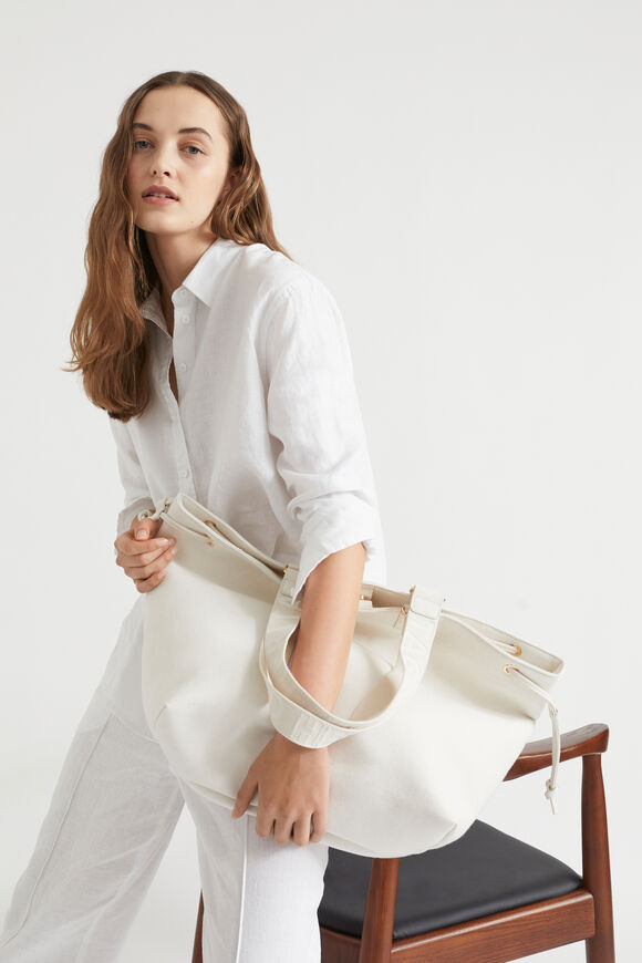 Logo Carry All Tote  Natural  hi-res
