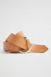Ava Leather Ring Belt  Toffee  hi-res