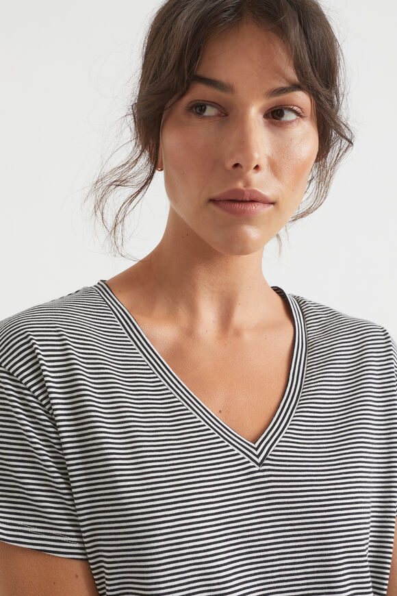 Core Tee Dress  Mono Stripe  hi-res
