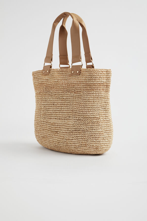 Raffia Slouch Tote  Natural Toffee  hi-res