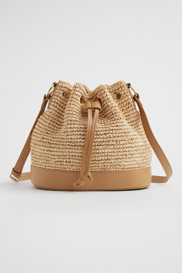 Raffia Bucket Bag  Natural  hi-res