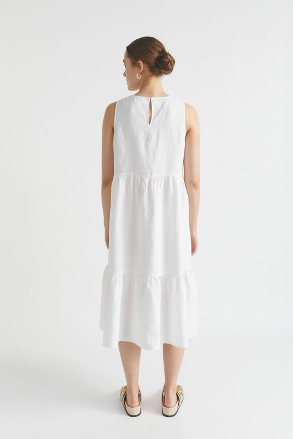 Core Linen Midi Dress  Whisper White  hi-res