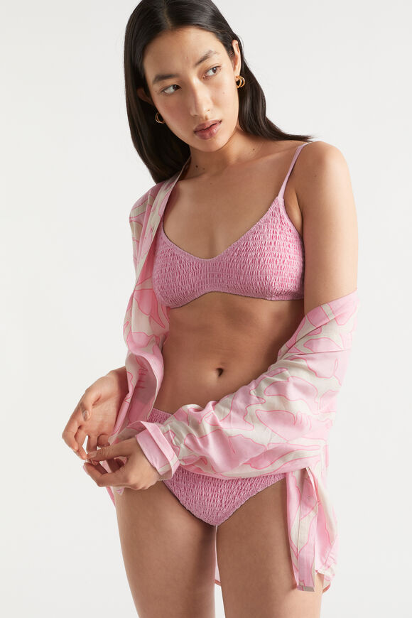 Shirred Bikini  Soft Orchid  hi-res