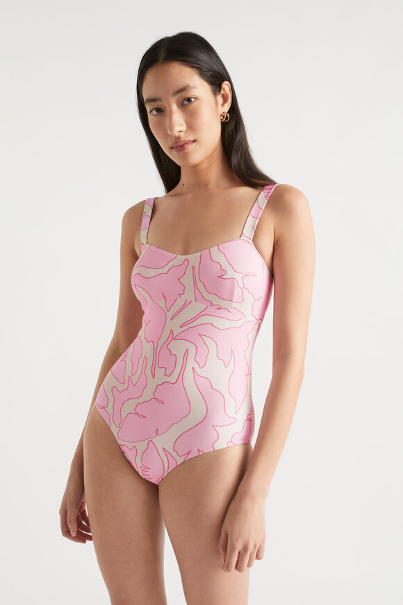 Floral Swimsuit  Soft Orchid Floral  hi-res