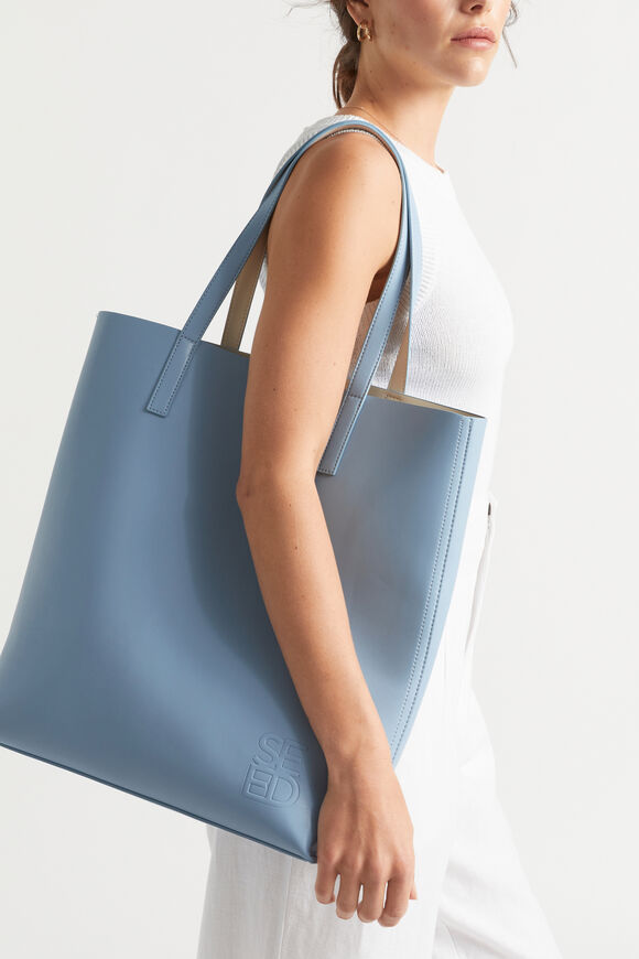 Quad Logo Tote  Bluebell  hi-res