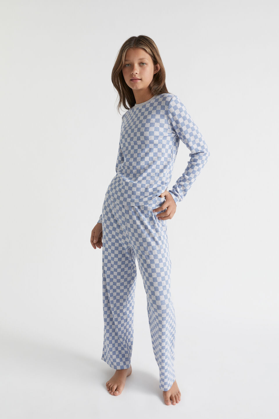 Check PJ  Powder Blue
