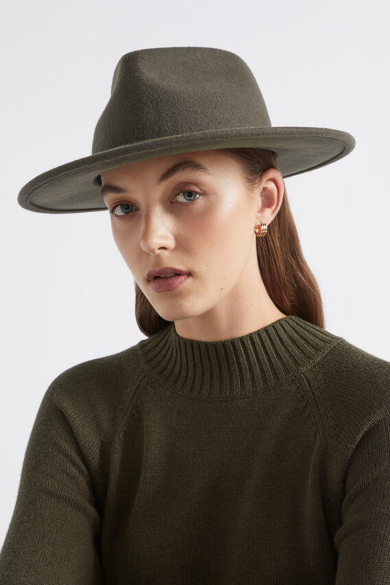 Felt Fedora  Dark Fern  hi-res
