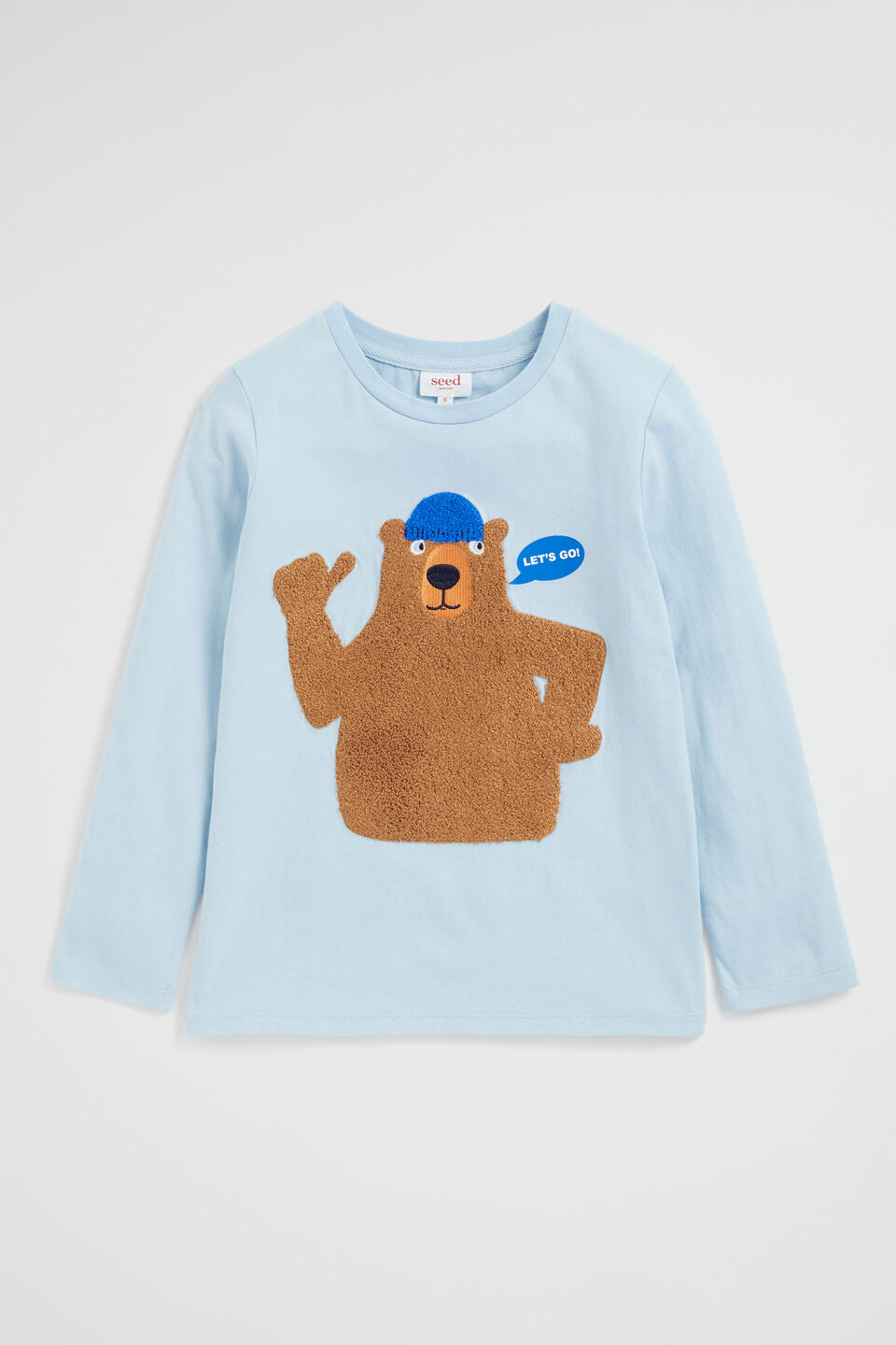 Bear Tee  Pale Blue