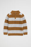 Block Stripe Knit  Cocoa  hi-res