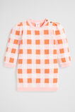 Gingham Knit Dress  Dusty Rose  hi-res
