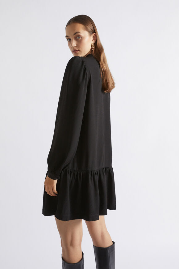 Textured Mini Dress  Black  hi-res
