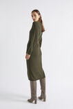Tie Waist Midi Knit Dress  Dark Fern  hi-res
