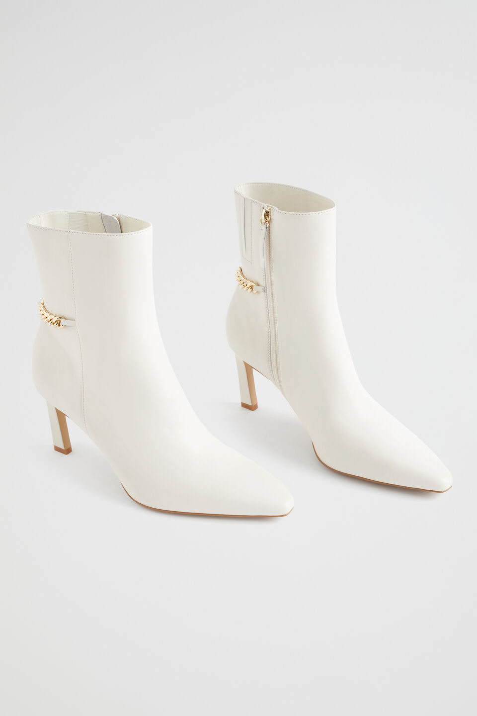 Charlotte Chain Boot  Bone