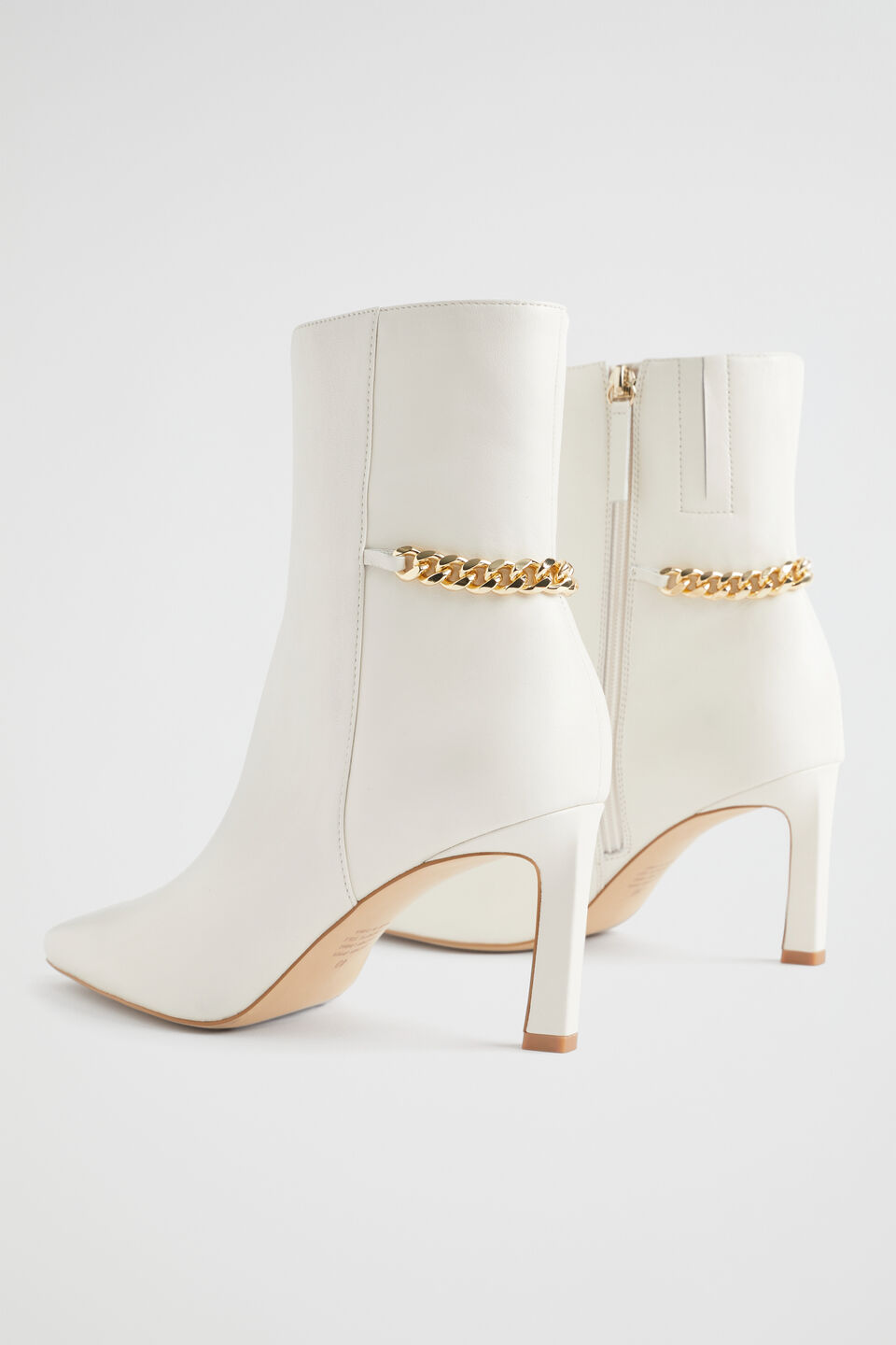 Charlotte Chain Boot  Bone